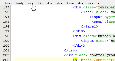 HTML Breadcrumb Trail