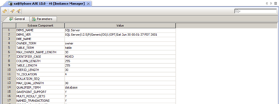 Sybase DBA Tools Instance Manager